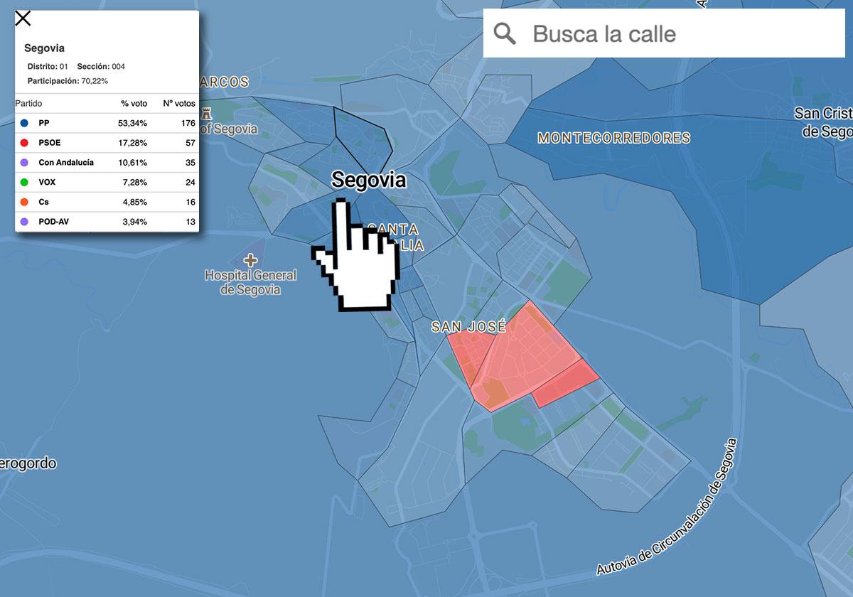 Así votó Segovia: consulta calle a calle los resultados de todos los partidos