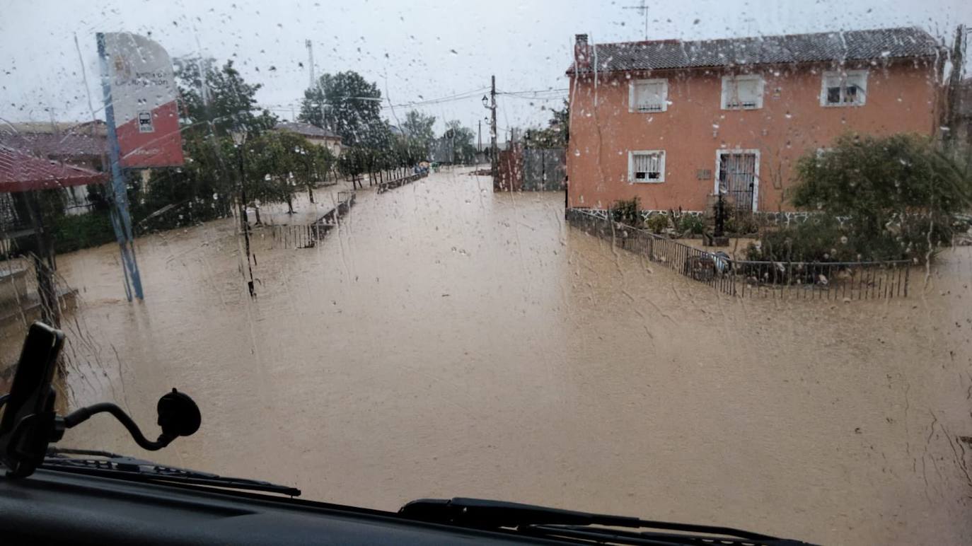 La tromba de agua de Rioseco en imágenes