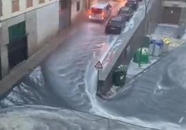 Calles anegadas en Béjar.