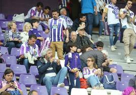 La afición del Pucela, en las gradas del estadio