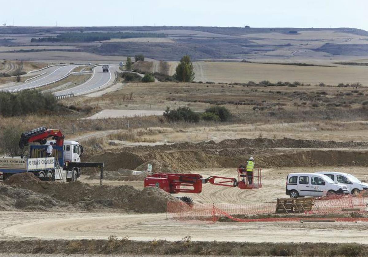 Obras del Ave a Cantabria próximas a Amusco.