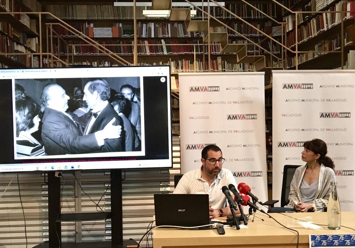 Presentación del fondo documental en el Archivo de Valladolid.