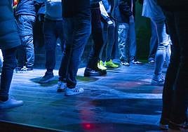 Interior de una discoteca del centro de Segovia.