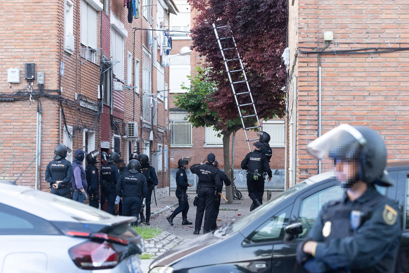 Redada antidroga de la Policía en el barrio de Pajarillos de Valladolid