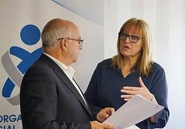 Enrique Ruiz Forner y Carmen Bárcena, este martes.