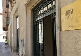 Entrada a la sede del Juzgado de lo Social de Segovia.