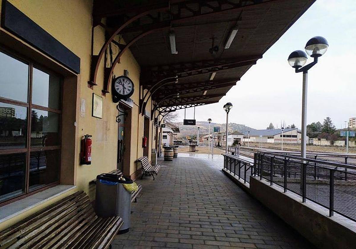 Imagen de archivo de la estación de trenes de Soria.