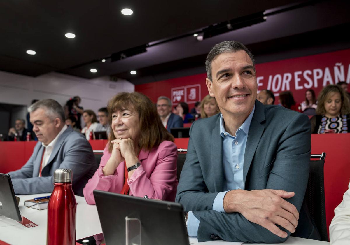 Sánchez preside la reunión del Comité Federal del PSOE de cara al 23J el pasado sábado.