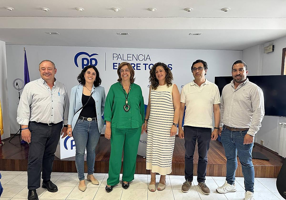 Los seis diputados elegidos por el partido judicial de Palencia.