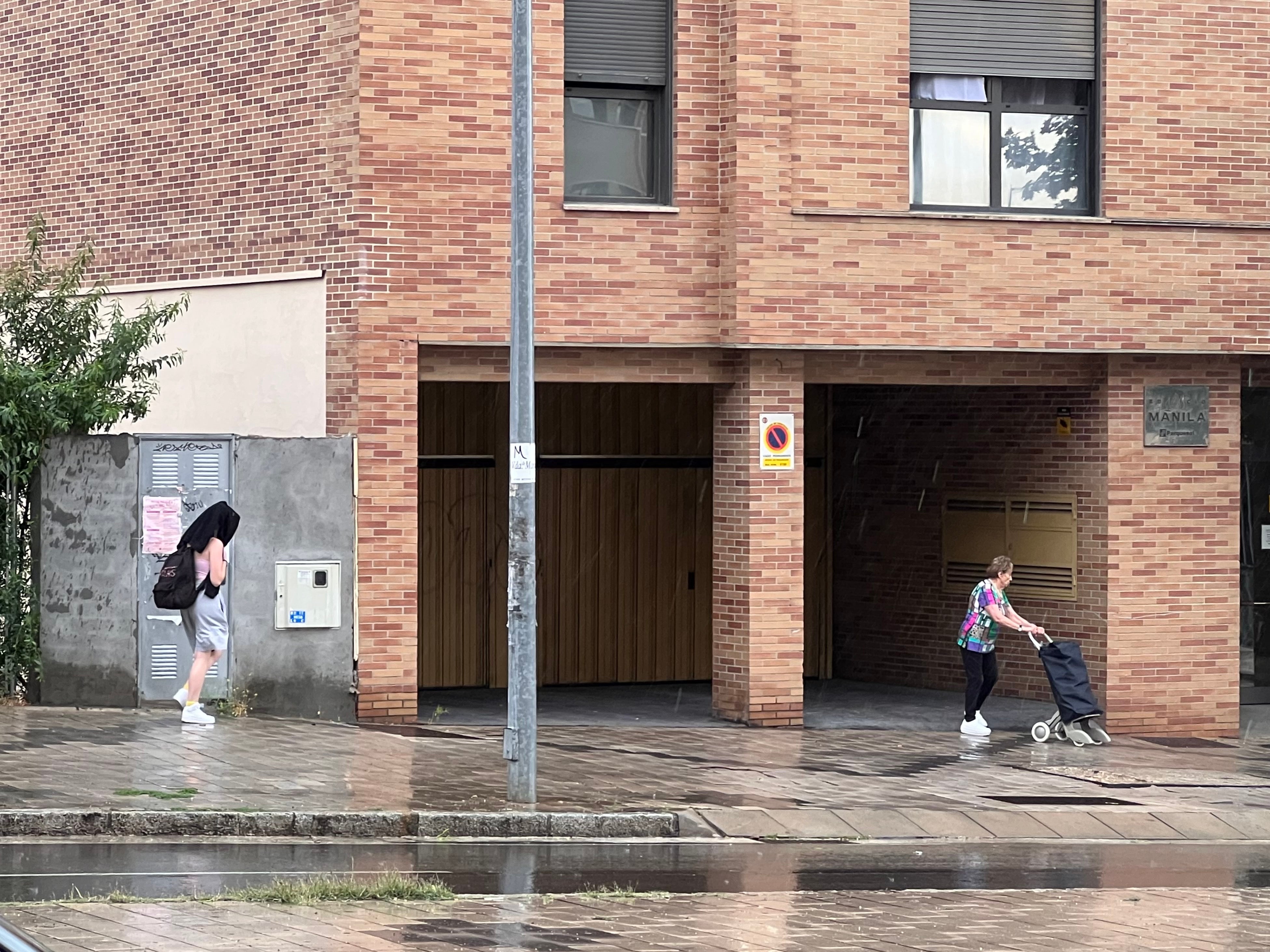 Tormenta en Valladolid en una jornada muy calurosa