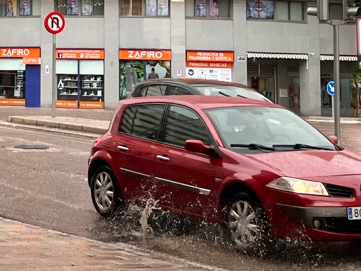 Tormenta en Valladolid en una jornada muy calurosa