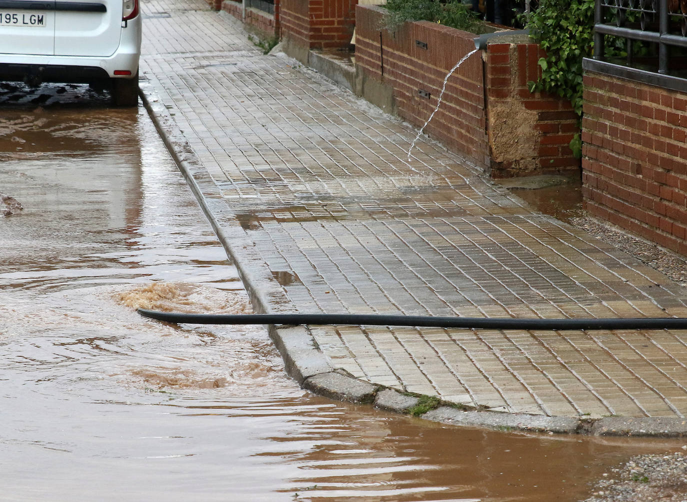 El rastro de la tormenta de granizo en Ayllón