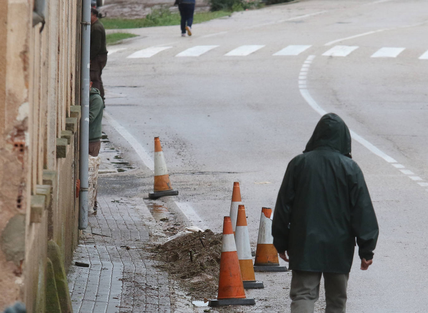 El rastro de la tormenta de granizo en Ayllón