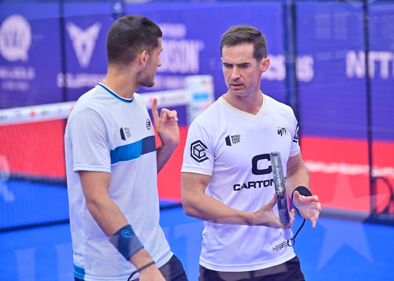 La primera jornada del World Padel Tour en la Plaza Mayor de Valladolid