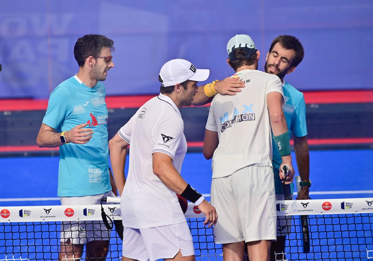 La primera jornada del World Padel Tour en la Plaza Mayor de Valladolid