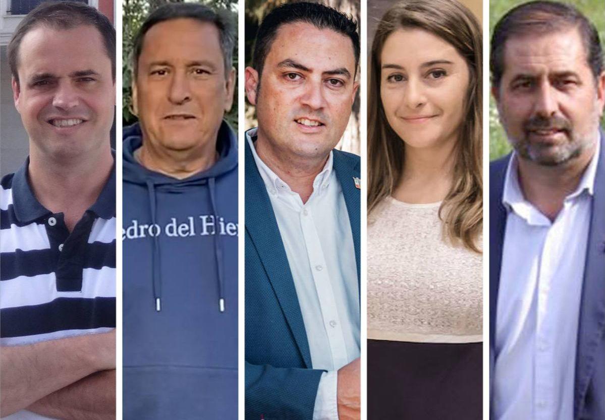 Carlos Enrique Fuentes, Feliciano Isabel, Javier Figueredo, Elísabet Lázaro y Benjamín Cerezo son los nuevos diputados provinciales del PP.