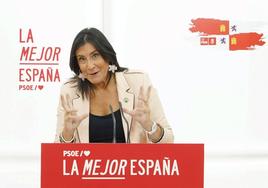 La secretaria de Organización del PSOE de Castilla y León, Ana Sánchez, este miércoles.