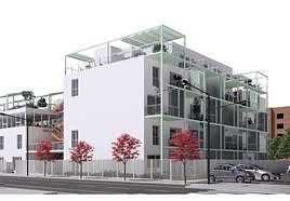 Recreación infográfica del proyecto de las 53 viviendas de alquiler joven.