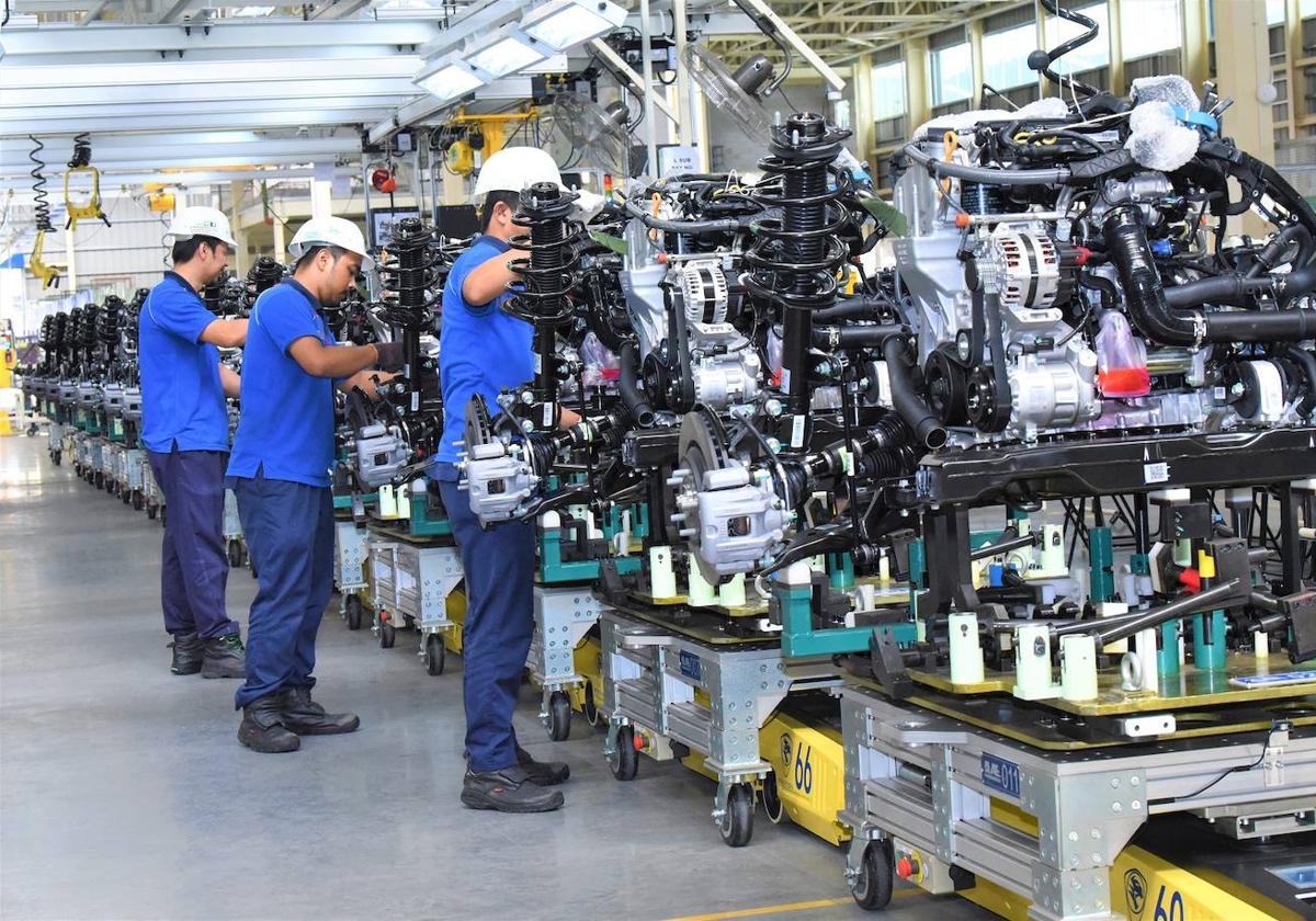 Planta del Grupo Geely en Tanjung Malim (China) donde se fabrica el modelo Proton.