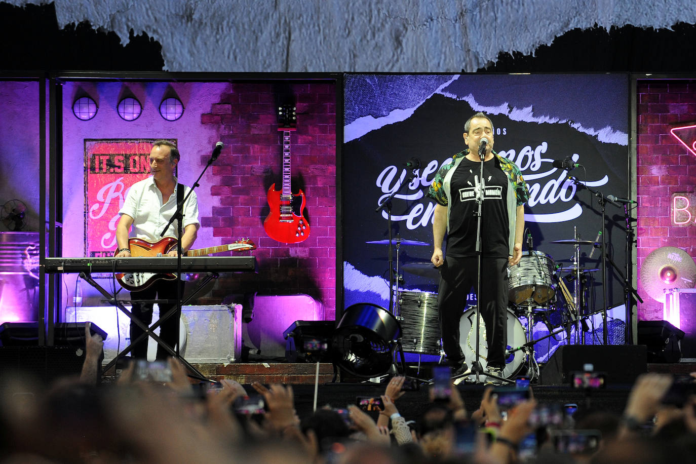 Las imágenes del concierto de Hombres G en la Feria de Muestras