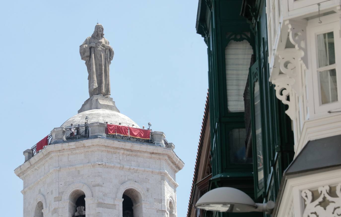 Bendición de la ciudad de Valladolid desde la torre de la Catedral