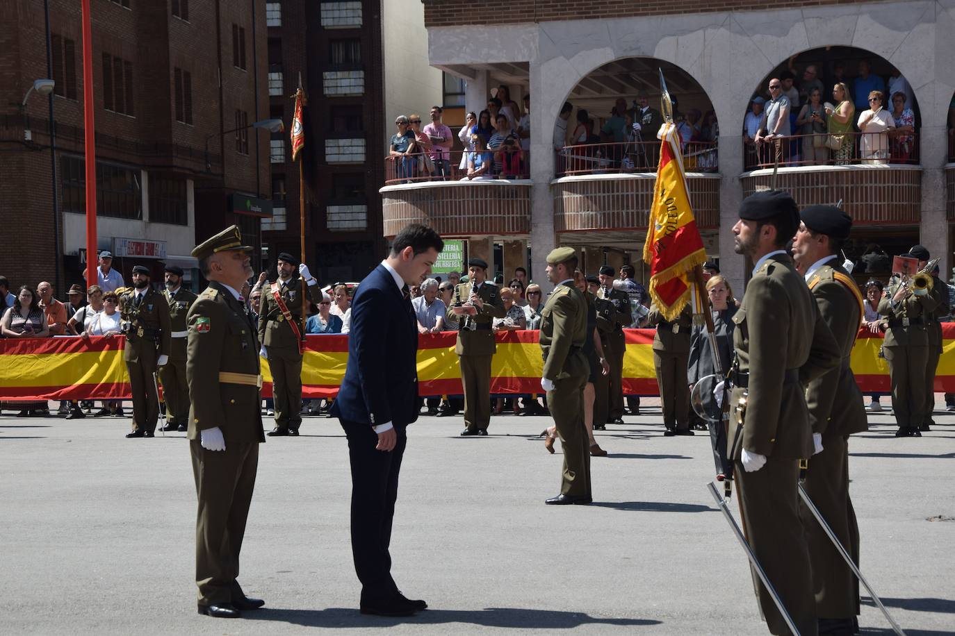 Jura de bandera en Guardo