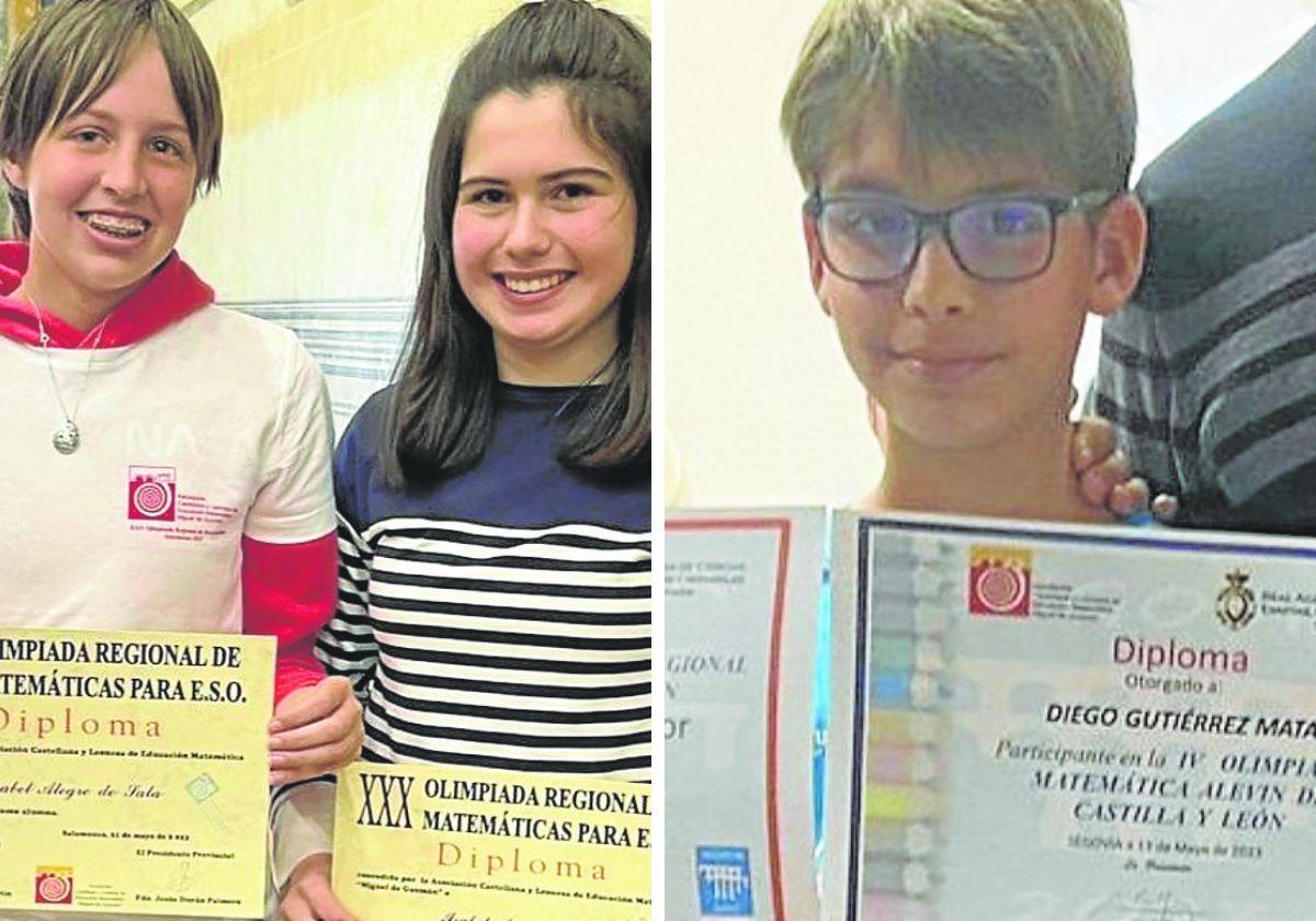 Ganadores palentinos de la Olimpiada Regional de Matemáticas.