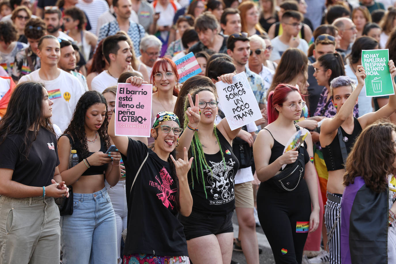 La manifestación de la comunidad LGTBIQ+, en imágenes