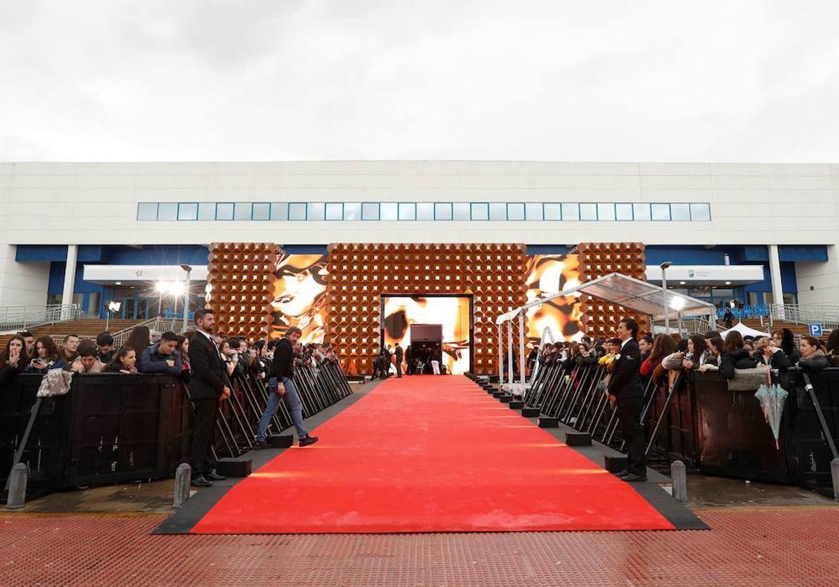 Alfombra roja de los Goya en 2022 en el pabellón Martín Carpena, de Málaga.