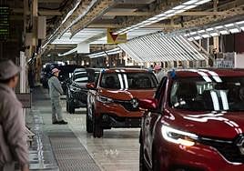 Una línea de producción del modelo Kadjar de Renault, en una imagen de archivo.