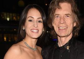 Mick Jagger con su novia, Melanie Hamrick.