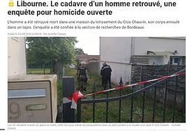 Portada del crimen del 24 de mayo del diario Le Resistant.