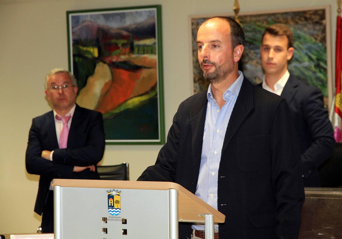 Juan José Martín Sevillano (MU), durante su toma de posesión como concejal.