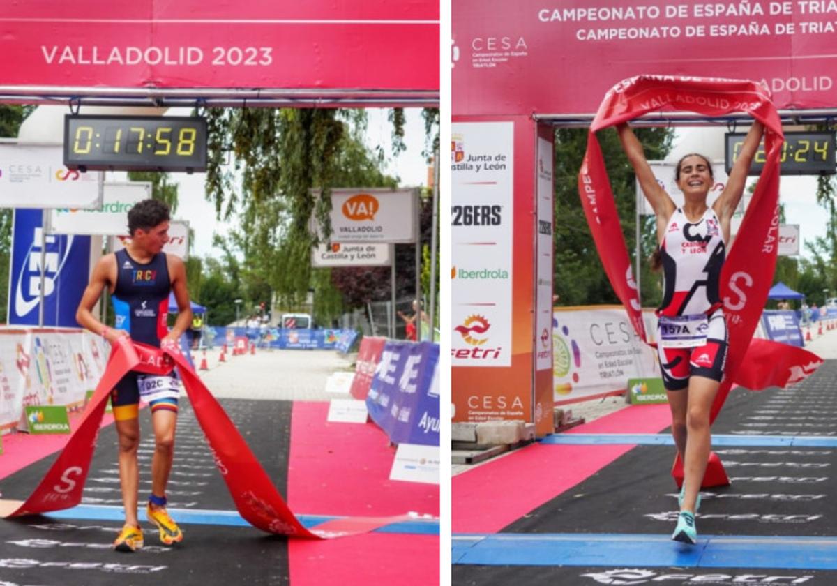 Los ganadores en las pruebas masculina y femenina, Cabanilles y Alba Núñez.