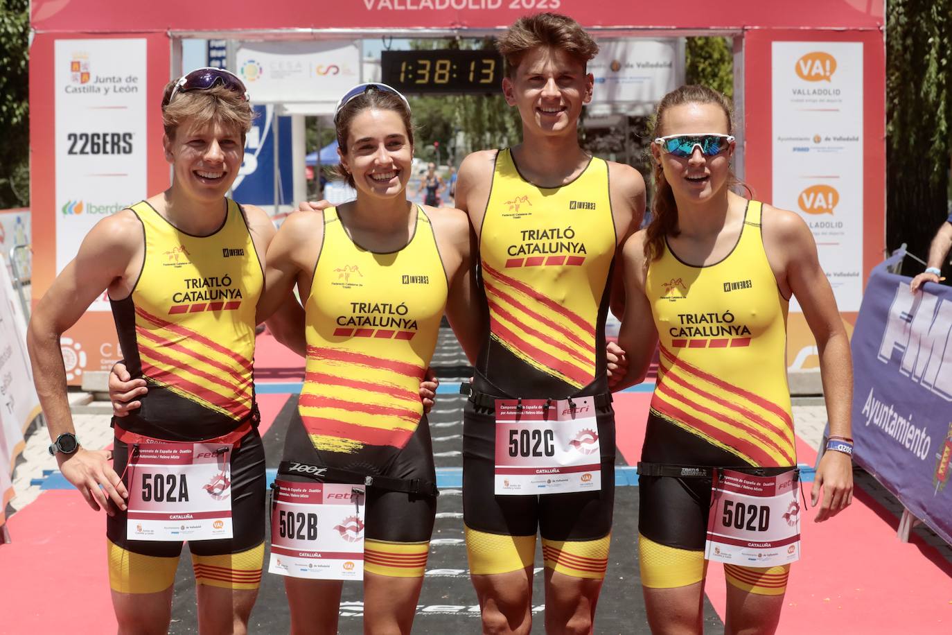 El campeonato Nacional de Triatlón Cadete por equipos, en imágenes