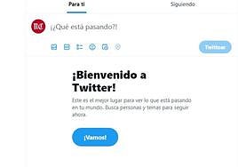 Errores de carga y publicación en Twitter