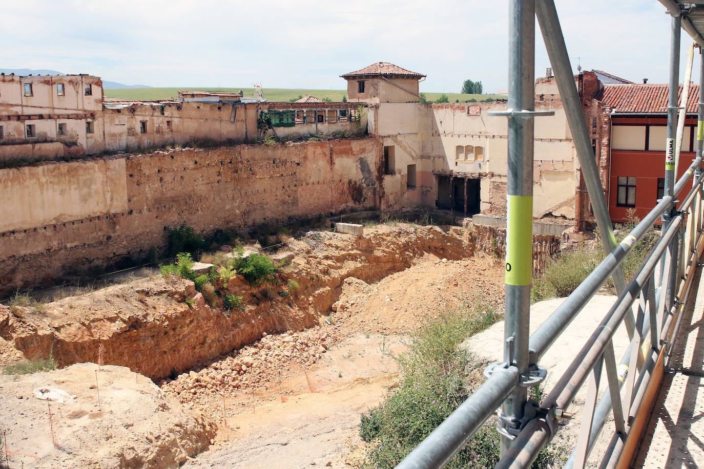 Estado actual de las obras de reconstrucción del Cervantes.