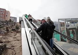 Inauguración de los elevadores urbanos de Parquesol