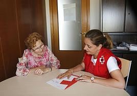Programa de la Cruz Roja para personas mayores.