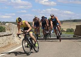 Los participantes, en el sector en bicicleta.