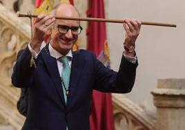 Javier Iglesias, reelegido hoy como presidente de la Diputación de Salamanca.