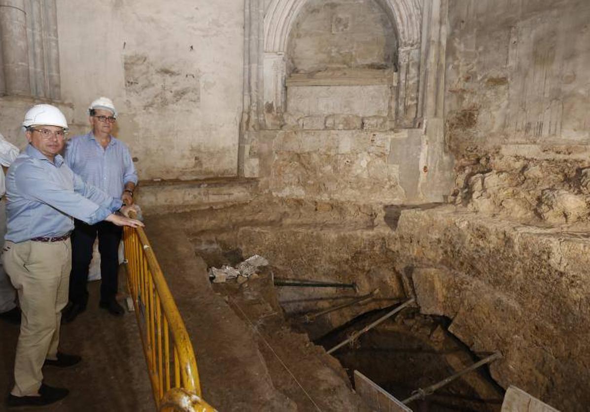 Bóveda localizada en el subsuelo de la capilla de San Isidro de la Catedral de Palencia.