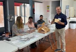 Votación del candidato al Senado por Vía Burgalesa, Gerardo Bilbao.