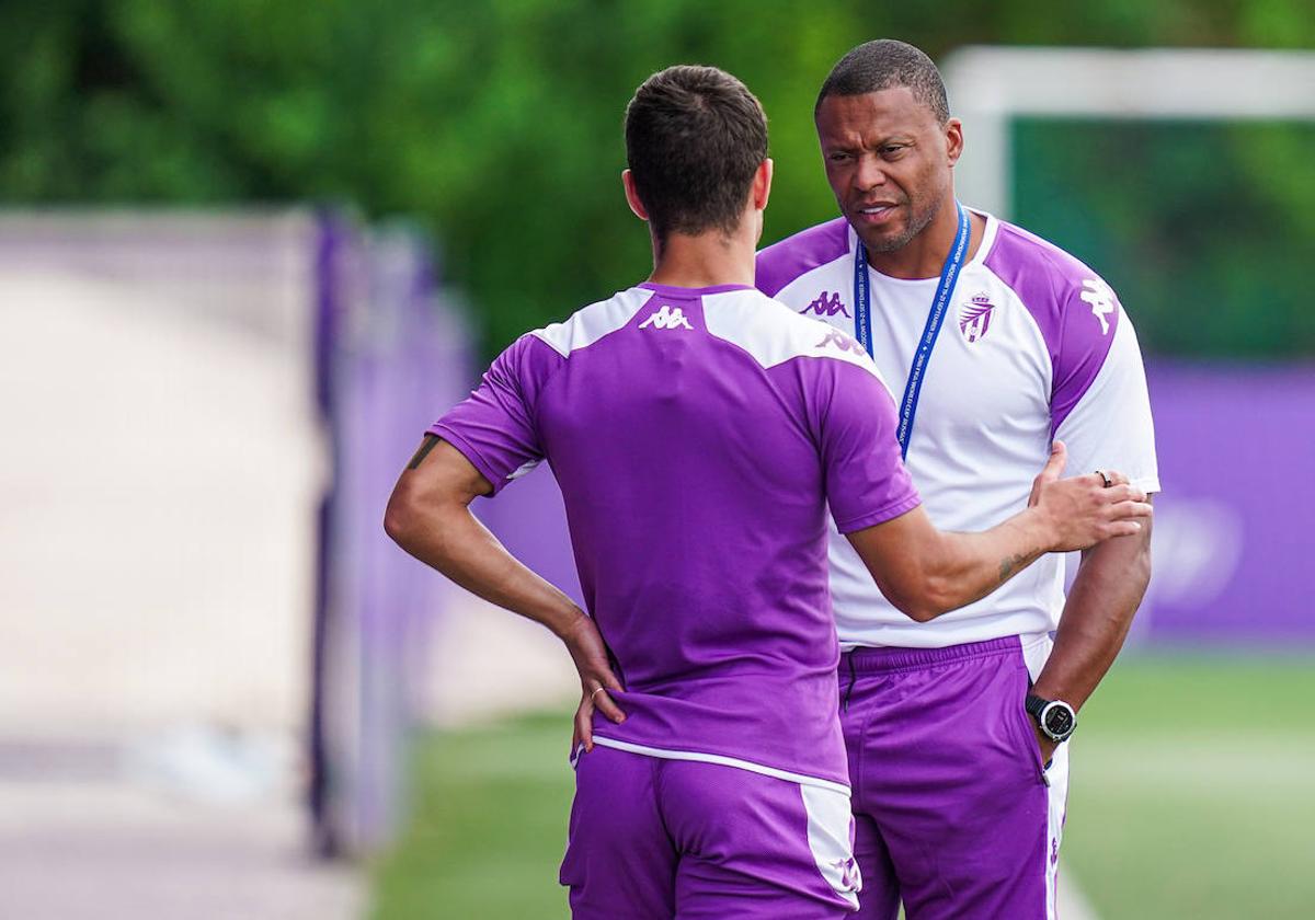 Julio Baptista, este lunes durante la sesión del Promesas