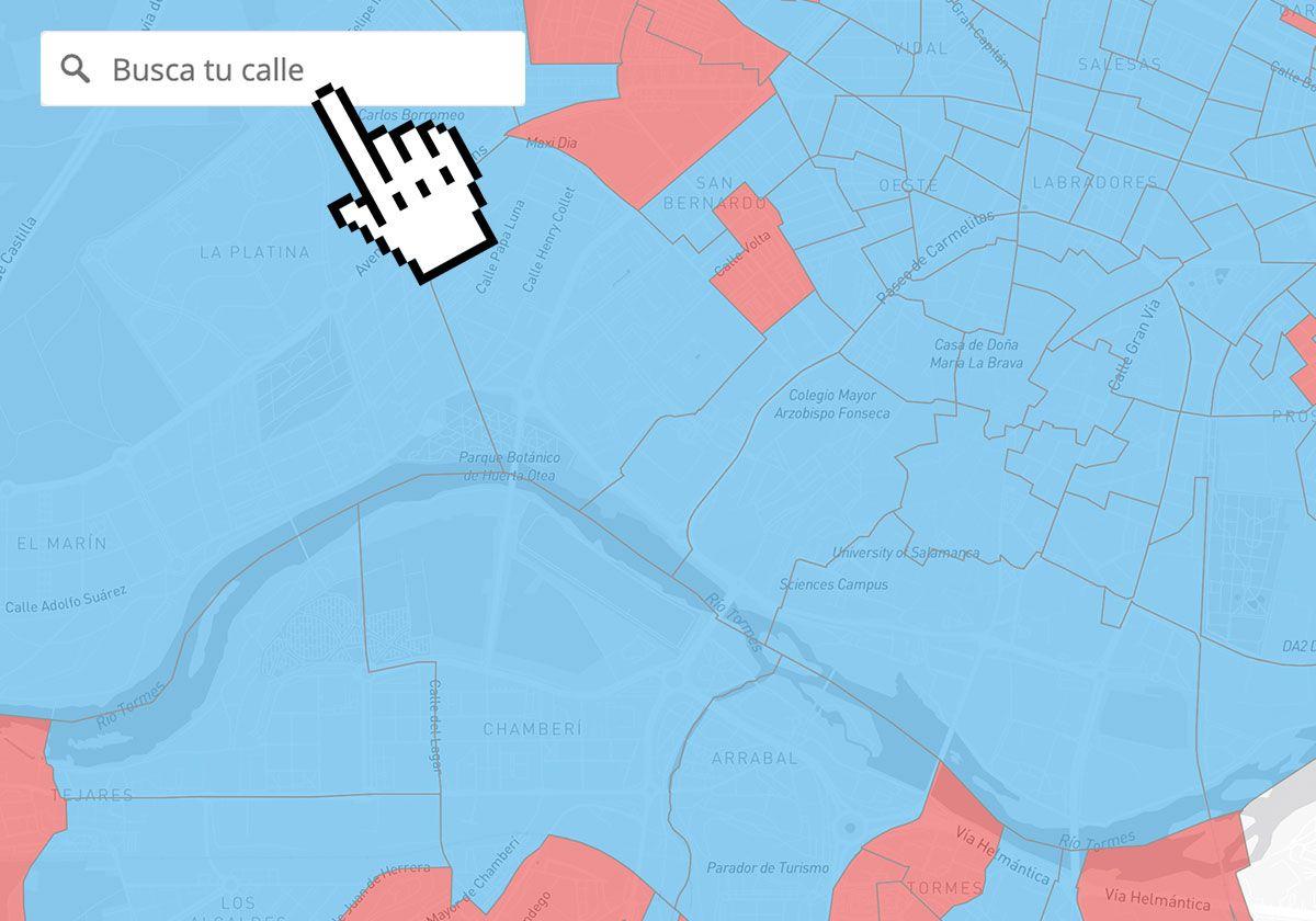 Descubre en el mapa de Salamanca qué se ha votado en cada zona.