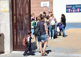 Vuelta al cole en Valladolid en septiembre del año pasado.