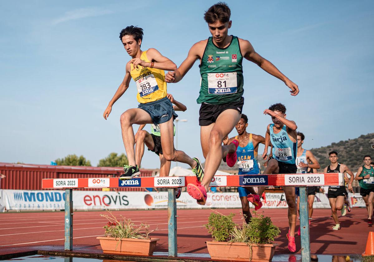 Rubén Leonardo durante la prueba del Campeonato de España en Soria.