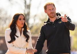 El príncipe Harry con Meghan Markle, en una imagen de archivo.