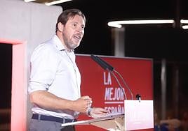 Óscar Puente, secretario provinvial del PSOE.