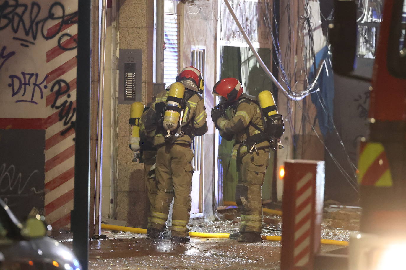 Explosión en un edificio de viviendas en la calle Goya de Valladolid